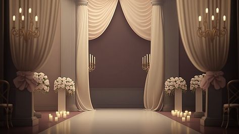 Romantic Gacha Backgrounds, Gacha Club Wedding Background, Western Wedding Background, Wedding Stage Illustration, Wedding Venue Background, Gacha Wedding Background, Married Background, Wedding Background Illustration, Wedding Decorations Romantic