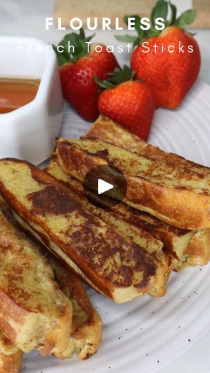 16K views · 227 comments | Flourless French Toast Sticks 🤩

These will be your favorite dump and bake sweet breakfast let me tell you! They are SO easy to make, gluten free, low carb, & high protein 🙌🙌

‼️Be sure to like and save this recipe & follow @cookingkatielady for more easy and healthy recipes 🤗 

👩🏻‍🍳INGREDIENTS:
4 eggs
2 oz cream cheese
1/4 cup plain, nonfat Greek yogurt 
1/4 cup monk fruit or sweetener of choice
1 tbsp baking powder
1 tsp vanilla extract
1/4 tsp cinnamon
Dash nutmeg

👩🏻‍🍳INSTRUCTIONS:
‼️ Comment “FRENCH TOAST” for a link to the full written recipe, where you can easily screenshot, print, & pin all of my recipes ❤️

Macros (Per 4 French toast sticks):
225 calories
14g fat
8g carbs
17g protein

#frenchtoast #frenchtoaststicks #breakfast #highprotein #eas Dump And Bake, Easy And Healthy Recipes, Low Carb High Protein, French Toast Sticks, Nonfat Greek Yogurt, Monk Fruit, Sweet Breakfast, Greek Yogurt, High Protein