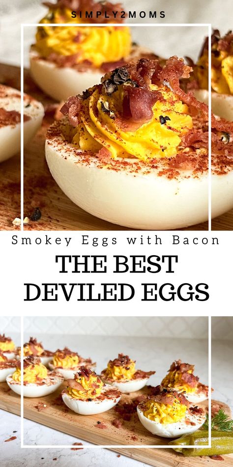 Discover the mouthwatering secret behind Simply2moms' famous Classic Southern Deviled Eggs with Bacon. Journey with us as we reveal the charm of this enduring Southern favorite, with its creamy, zesty filling, crowned with crisp, sizzling bacon. Savor the tradition and taste of this unforgettable recipe, as we delve into the art of making the perfect deviled egg. Devilled Eggs With Bacon, Bacon Guacamole Deviled Eggs, Bang Bang Deviled Eggs, Deviled Eggs Wedding, Southern Style Deviled Eggs Recipe, Small Batch Deviled Eggs, Kentucky Derby Deviled Eggs, Bacon Jam Deviled Eggs, Southern Style Deviled Eggs