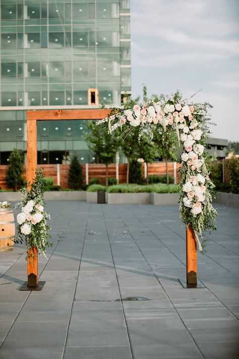 Square Arbor, Square Wedding Arch, Wedding Arbor, Arch Wedding, Wedding Arbour, Wedding Entrance, Wedding Ceremony Flowers, Ceremony Decor, Wedding 2024