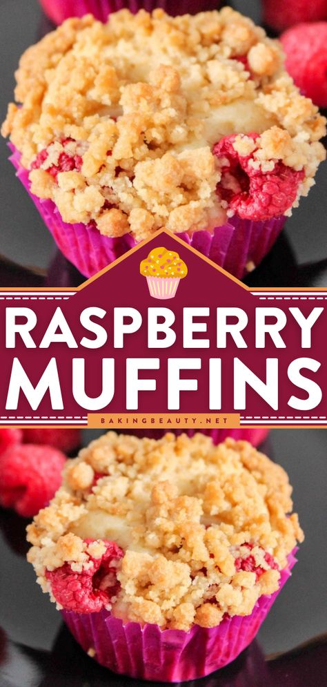 Raspberry Muffins, back to school breakfast, breakfast muffin recipes Raspberry Streusel Muffins Smitten, Raspberry Strudel Muffins, Frozen Raspberry Muffin Recipes, Frozen Raspberry Muffins, Best Raspberry Muffins, Raspberry Muffin Recipe, Apple Raspberry Muffins, Raspberry Crumble Muffins, Raspberry Muffin Recipes Easy