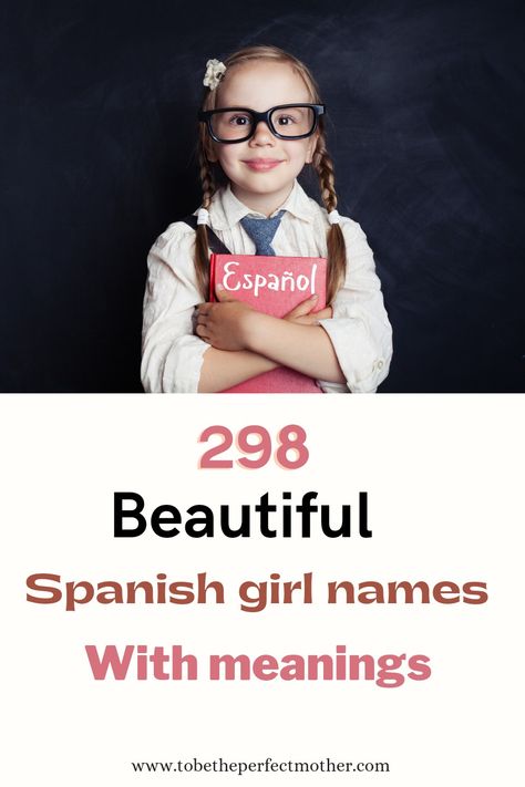 A list of Spanish girl names with meanings Spanish Female Names, Pretty Spanish Words, Spanish Names With Meaning, Spanish Names Girl, Latina Names, Pretty Last Names, Spanish Girl Names, Girl Names With E, Rare Beautiful Names