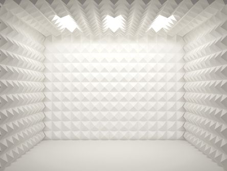 soundproofing -- Now all it needs is a bed, some less HARSH lighting & we're good to go! :) Drum Booth, Sound Proofing A Room, Diy Shed Kits, Harsh Lighting, Drums Studio, Drum Magazine, Drum Room, Carpet Remnants, Recording Studio Design