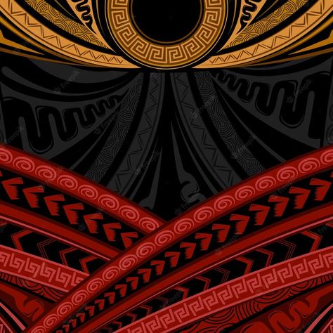 Premium Vector | Papua new guinea fabric pattern design vector Papua New Guinea Tattoo, Witcher Geralt, Fabric Pattern Design, Abstract Painting Diy, African Pattern Design, Polynesian Art, Wave Illustration, Desain Editorial, Church Poster Design