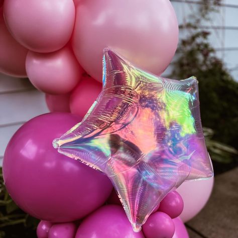 When the birthday girl says she wants a pink party, a pink party is what she gets 🥳💕 Also, how pretty are those iridescent balloons?! 🤩💖✨ #pink #pinkparty #pinkbirthday #pinkballoons #iridescent #iridescentballoons #balloons #balloongarland #birthdayballoons #birthdayparty Iridescent Balloons, Pink Party, Pink Balloons, Pink Birthday, Pink Parties, Balloon Garland, Birthday Girl, Birthday Balloons, Birthday Theme