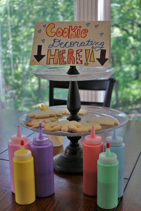 Decorate A Cookie Station, Cookie Decorating Bar, Cookie Decorating Table, Cookie Decorating Station For Kids, Cookie Decorating Party For Adults, Cookie Decorating Party For Kids, Pittsburgh Wedding Cookie Table, Cookie Decorating Station, Camping Cakes