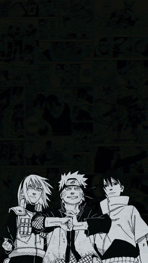 Team 7 Naruto Manga Wallpaper Wallpaper Backgrounds Naruto, Naruto Home Screen Wallpaper, Naruto Shippuden Wallpapers Aesthetic, Ios 16 Wallpaper Naruto, Sasuke Black Wallpaper, Aesthetic Manga Wallpaper Iphone, Black Naruto Wallpaper, Dark Naruto Wallpaper, Naruto Manga Aesthetic