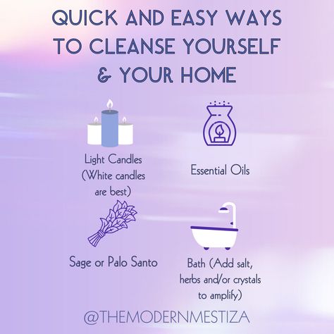 How To Cleanse Your Home Of Bad Energy, Cleansing Space, Cleansing Home, Cleanse Your Energy, Wicca Recipes, Witchy House, Witch Things, House Cleansing, Moon Rituals