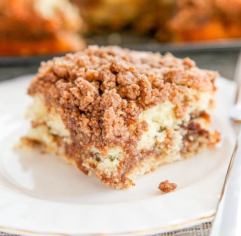 Cinnamon Coffee Cake: What’s not to like about this cake with a rich cinnamon swirl, and an irresistible crumb topping. Best brunch idea ever!

This is on a whole other level. 

It is the best Cinnamon Coffee Cake recipe I’ve ever tried. It is easy enough to make for a simple weekend breakfast, but delicious enough for holidays like Christmas or Easter. Sure to bring your family running to the dinner table to breakfast or brunch. Cinnamon Treats, Cinnamon Streusel Coffee Cake, Breakfast Coffee Cake, Coffee Cake Recipes Easy, Streusel Coffee Cake, Cinnamon Coffee Cake, Coffee Cake Recipe, Cinnamon Cake, Cinnamon Coffee