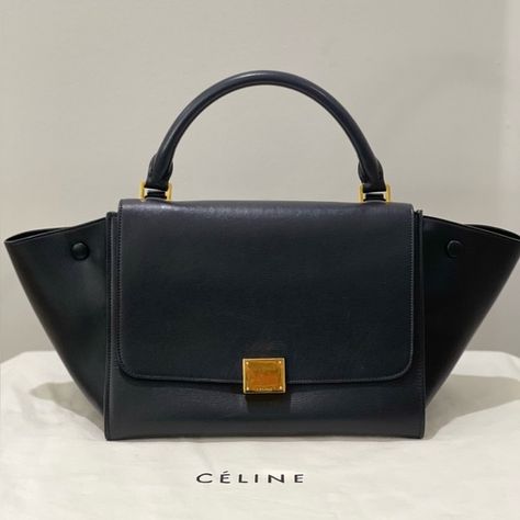 Celine Trapeze Bag Celine Trapeze, Trapeze Bag, Celine Handbags, Vancouver, Top Handle Bag, Nordstrom, Shoulder Bag, My Style, Navy