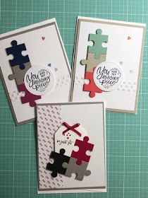 Handmade Valentine Cards, Puzzle Piece Art, Valentine Cards To Make, Cute Valentines Day Cards, Puzzle Piece Crafts, Cards Anniversary, Love You To Pieces, Valentine Cards Handmade, Puzzle Crafts