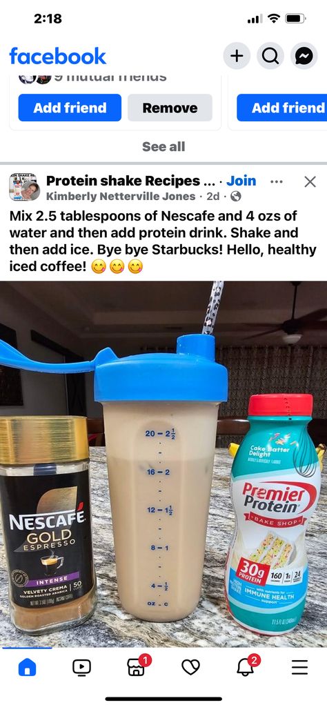 Healthy Iced Coffee, Protein Drink Recipes, Protein Benefits, Premier Protein Shakes, How To Make Ice Coffee, Punch Drinks, Premier Protein, Keto Drink, Protein Shake Recipes