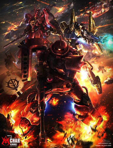 Char's Zaku Char Aznable, Macross Valkyrie, Gundam Iron Blooded Orphans, Gundam Mobile Suit, Mech Suit, Gundam Wallpapers, Mecha Anime, Gundam Art, Giant Robots