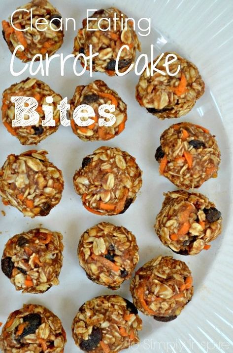 Recipe Carrot Cake, Carrot Cake Bites, Carrots Healthy, Coconut Nectar, Cake Carrot, Clean Eating Vegetarian, Eating Carrots, Sunflower Butter, Healthy Carrot Cakes