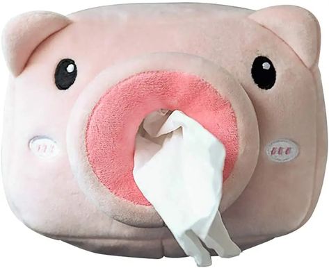 Animal Tissue, Facial Tissue Holders, Car Tissue Holder, Tissue Paper Holder, Rabbit Collection, Tissue Cover, Tissue Case, Pig Cartoon, Elephant Lover