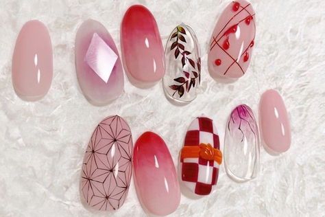 Anime Nail Designs, Asia Nails, Lilac Nails Design, Anime Nail, Disney Acrylic Nails, Magic Nails, Hello Nails, Sassy Nails, Anime Nails