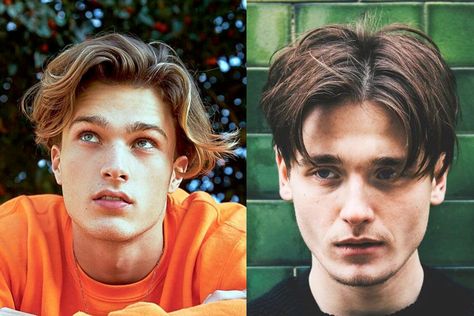 Mens Haircut Long On Top Short On Sides Middle Part, Men’s Hair Middle Part, Middle Part Boys Haircut, Mens Haircut Long On Top Middle Part, Low Taper Middle Part Flow, 90s Middle Part Hair Guys, Mens Haircut Middle Part, Guys Middle Part Hair, Medium Straight Hairstyles Men