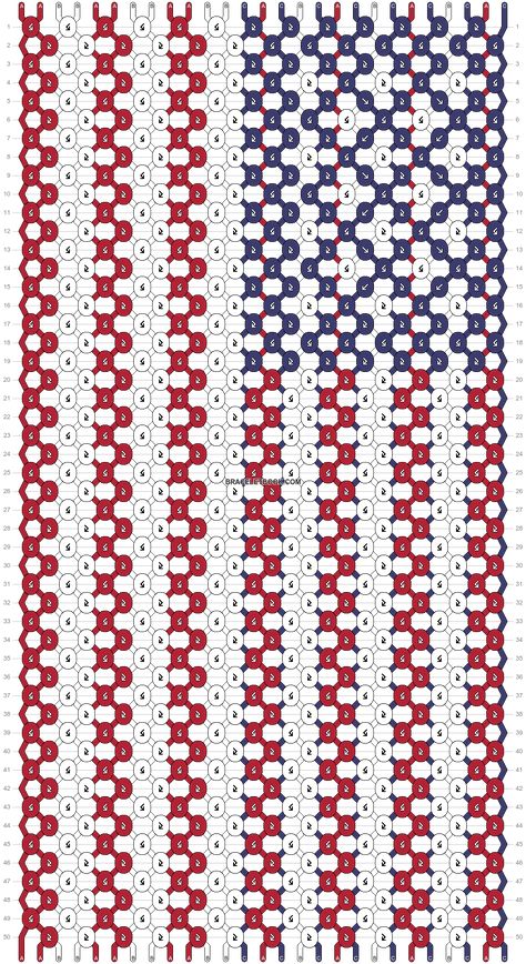 Normal pattern #128587 | BraceletBook Star Spangled Banner, Star Spangled, Soda Pop, Friendship Bracelet Patterns, Usa Flag, Bracelet Patterns, Friendship Bracelet, Friendship Bracelets, Stripes