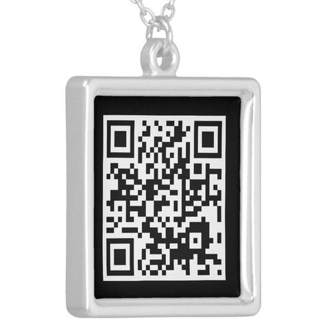 QR code Silver Plated Necklace Zazzle Plate Necklace, Silver Plated Necklace, Qr Code, Silver Plate, Silver Plated, Created By, Plating, Necklaces, Coding