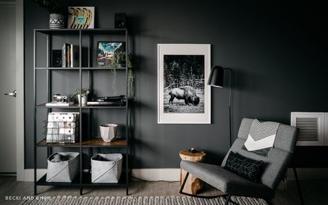 Photographer Apartment, Studio Room Design, Vancouver Apartment, Light Font, Running Out Of Time, Ikea Bookshelves, Living Room And Kitchen, Buy A House, Guest Room Office