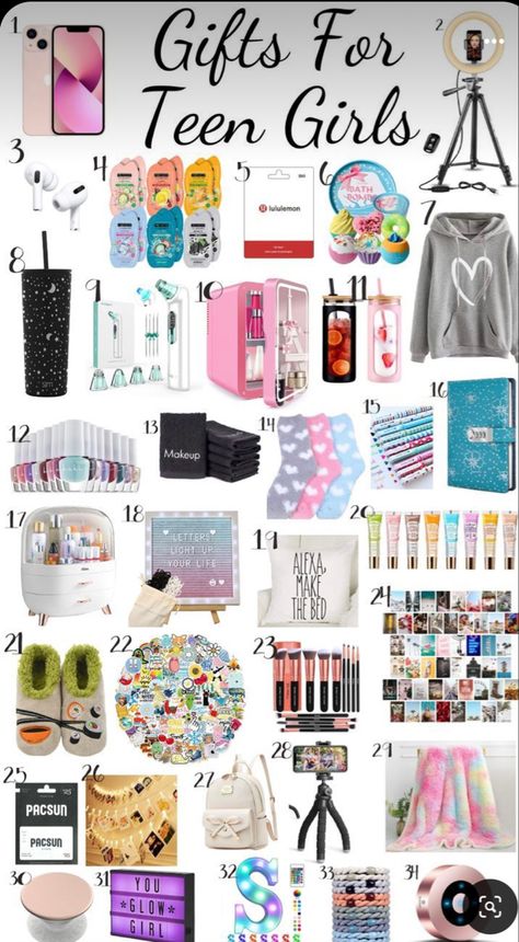 Christmas Wishlist For Teens, Preppy Birthday Gifts, Girly Christmas Gifts, Gift Ideas For Teens, Starbucks Cake, Teen Presents, 13th Birthday Gifts, Teenager Birthday