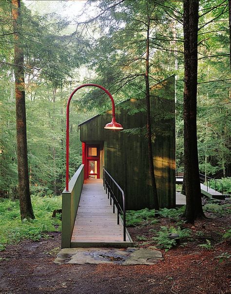 Bunkie Ideas, Bohlin Cywinski Jackson, West Cornwall, Guest Cabin, Forest View, Architectural Practice, Shipping Containers, Architect House, Forest House