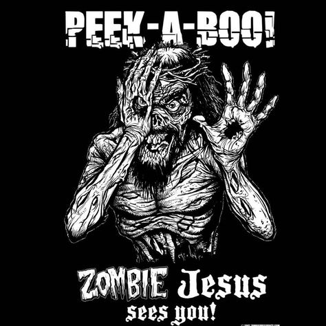 THINK BLUE: Happy Zombie Jesus day! #ZombieJesus #EasterSunday #HaveAGreatDay #AreYoyOffended #MyLoLForTheDay  #EatChocolateAndBeHappy #CarnyCreep  #PushinPedalsAndKeepOnTruckin  by carnycreep Zombie Jesus, Jesus Meme, Secular Humanist, Atheist Humor, Atheist Quotes, Jesus Memes, Anti Religion, Jesus Stories, Zombie Apocalypse