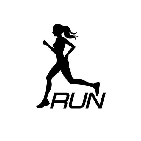 Women's Girl Run Runner / Decal / Bumper Sticker / Laptop Decals / Car Decals / Computer Decals / Ma Runner Tattoo, Running Drawing, Star Wars Decal, Running Tattoo, Computer Decal, Run Runner, School Clipart, Running Quotes, Macbook Decal