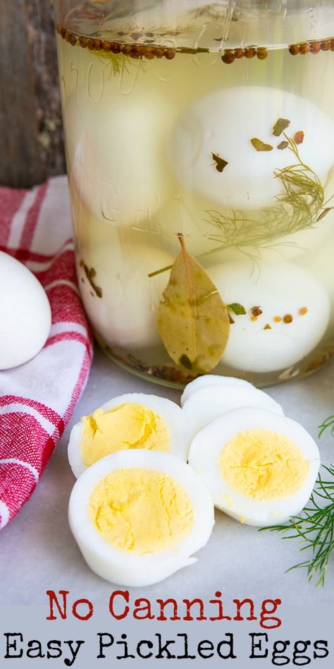 Simple Pickled Eggs, Easy Pickled Eggs, Bisquick Impossible Quiche Recipe, Homestead Canning, Picked Eggs, Pickled Deviled Eggs, Pickled Eggs Recipe, Spiced Eggs, Hp Sauce