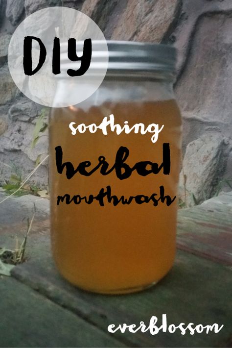 Funky breath? Sore gums? Make your own herbal mouthwash with NO irritating alcohol. Here are 5 awesome herbs you can include. Herbal Mouthwash, Homemade Mouthwash, Diy Herbal Remedies, Teeth Whitening Diy, Herbal Recipes, Best Teeth Whitening, Natural Teeth Whitening, Peppermint Tea, Diy Health