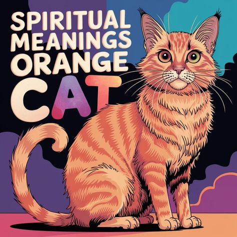 7 Spiritual Meanings of Orange Cats: Mystical Significance Orange Cat Spiritual Meaning, Orange Cat Facts, Cat Spiritual Meaning, Totem Animals, Orange Cats, Cat Facts, Spiritual Meaning, Animal Totems, Orange Cat