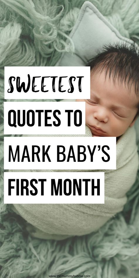 The best quotes to use with your newborn baby pictures to mark the magic of baby's first month. One Month Old Post Ideas, Newborn Milestones Monthly Pictures, 1 Month Milestone Caption, Baby First Month Photoshoot, 3 Month Old Quotes, One Month Old Pictures, Newborn Photography Quotes, 1 Month Old Caption Ideas, 1 Month Old Quotes