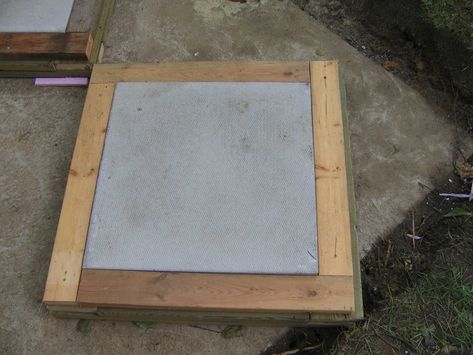 Septic Tank Easy Access : 5 Steps - Instructables Septic Tank Covers, 2x4 Wood, Patio Slabs, Septic Tank, Easy Access, Wood Frame