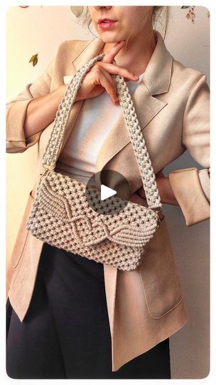 Macrame Bag Pattern, Macrame Shoulder Bag, Macrame Patterns Tutorials, Macrame Bag, Macrame Patterns, Sabrina Carpenter, Summer Season, Bag Pattern, Let Me Know