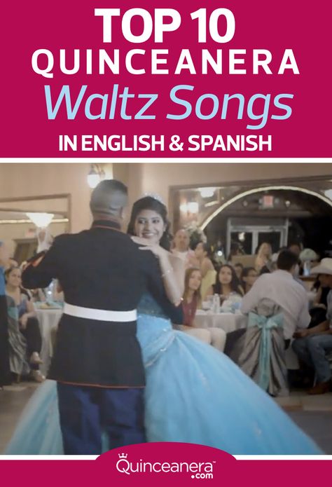 Don’t know which songs to play for your quinceanera waltz? Here are our favorite picks! You might want to have a box of tissues beside you because some of these will melt your heart. - See more at: http://www.quinceanera.com/your-music/top-10-quinceanera-waltz-songs/?utm_source=pinterest&utm_medium=social&utm_campaign=your-music-top-10-quinceanera-waltz-songs#sthash.C3ZXdIIk.dpuf Quince Entrance, Quinceanera Songs, Quinceanera Waltz, Songs In English, Quinceanera Traditions, Songs Ideas, Father Daughter Dance Songs, Decor Checklist, Entrance Songs