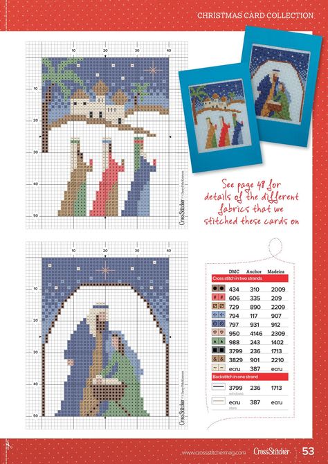 Nativity Cross Stitch Pattern, Nativity Cross Stitch, Cross Stitch Pattern Free, Cross Stitch Christmas Cards, Christian Christmas Cards, Cross Stitch Projects Ideas, Christian Cross Stitch, Cross Stitch Quotes, Xmas Cross Stitch