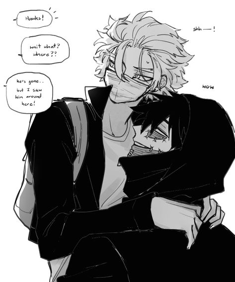 Dabi X Hawks Fanart, Dabi X Hawks Comic Kiss, Hawks Fanart, Dabi X Hawks, Dabi Todoroki, Bakugo Katsuki Fanart Cute, Keigo Takami, Anime Villians, Ange Demon