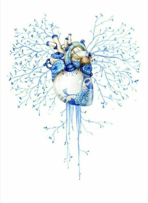 Yuumei Art, Heart Organ, Medical Art, Porcelain Art, Art And Illustration, Anatomy Art, Gorgeous Art, Heart Art, Anatomy