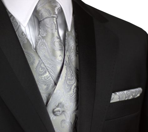 Best Tuxedo, Wedding Suits Men Black, Cool Tuxedos, Formal Vest, Blue Suit Men, Formal Tuxedo, Paisley Color, Tuxedo Vest, Cruise Wedding