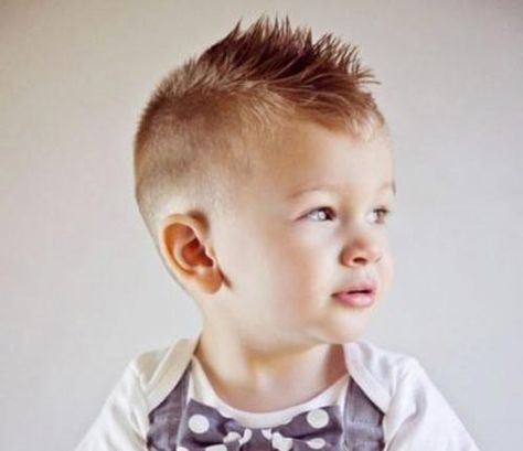 Spiky Faux Hawk - Toddler Boy Haircut Trendy Toddler Boy Haircut, Boys Mohawk, Boys Haircut Styles, Toddler Hairstyles Boy, Baby Haircut, Boy Haircuts Short