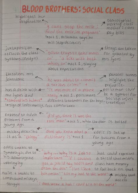 Blood Brothers Revision Gcse, Drama Gcse, Gcse Poems, Gcse Drama, School Revision, English Gcse Revision, English Gcse, English Revision, Literature Notes