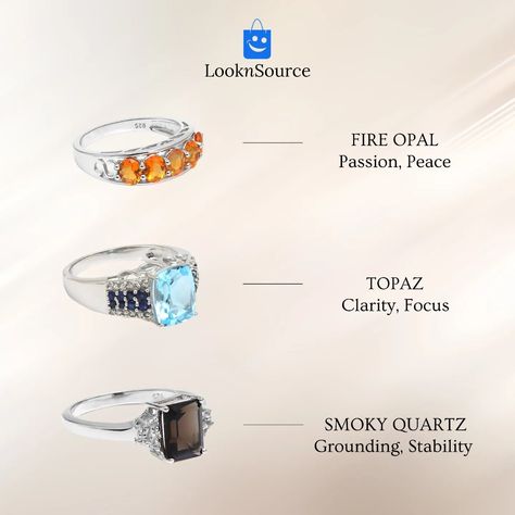 Fall in love with the magic of gemstones! This season, embrace the trend of stackable rings and create unique combinations that reflect your personal style. Opulent Opal: Shimmer with the mesmerizing play of color in an opal ring. Brilliant Topaz: Channel inner strength and confidence with a dazzling topaz ring. Enigmatic Smoky Quartz: Add a touch of mystery and sophistication with a smoky quartz ring. ️ Mix, match, and stack your favorites! We offer a stunning collection of gemstone rin... Smoky Quartz Ring, Quartz Ring, Opal Ring, Inner Strength, Topaz Ring, The Trend, Stackable Rings, Opal Rings, Smoky Quartz