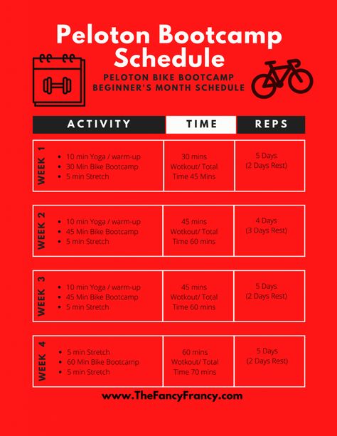 Peloton Beginner, Cycling Workout Beginner, Cycling Workout Plan, Schedule App, Peloton Workout, Stationary Bike Workout, Bike Workout, Beginners Workout, Weekly Workout Schedule