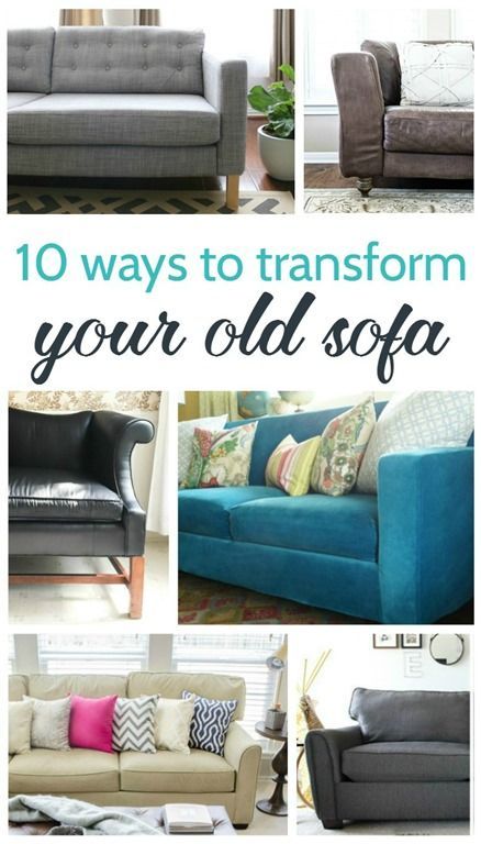 10 ways to transform your old sofa Couch Makeover, Sofa Makeover, Farmhouse Side Table, Old Sofa, Funky Home Decor, Diy Couch, Inexpensive Home Decor, Beautiful Sofas, Diy Sofa