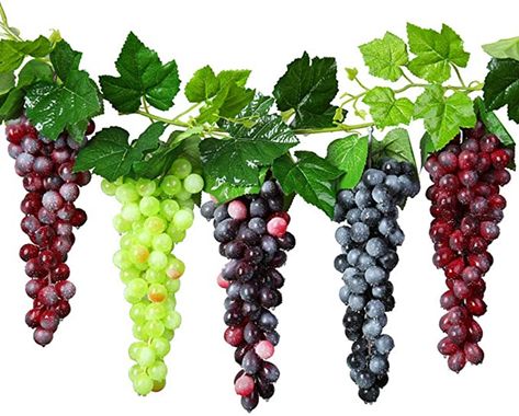 Office Party Decorations, Food Photography Props, Kitchen Party, Fake Fruit, Artificial Fruit, Craft Display, Game Props, Grape Bunch, Green Grapes