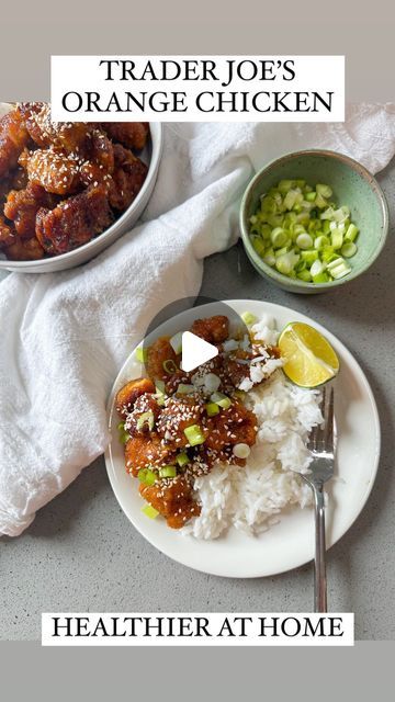 Jenn Lueke on Instagram: "healthier at home ep. 1 is up now & we’re tackling one of my favorites 🍊 

come join me for the whole process + find out exactly how to make trader joe’s mandarin orange chicken healthier at home‼️

up on YT now!! comment RECIPE for a link to the video & the full recipe ingredients + instructions!!! ✨ 

also comment any suggestions you have for future editions, I’m taking requests! 👇 

#healthierathome #remake #traderjoes #traderjoesfinds #traderjoesrecipes #orangechicken #paleoorangechicken #glutenfreerecipes #dairyfreerecipes #paleorecipes #healthyrecipes #dinnerideas" Jenn Lueke, Mandarin Orange Chicken, Paleo Orange Chicken, Chicken Karaage, Health Meal Prep, Trader Joes Recipes, Healthy Lunch Meal Prep, Dinner Meal Prep, Orange Chicken