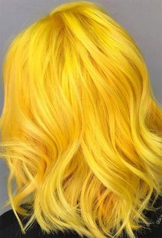 Yellow Hair Dye, Manic Panic Hair, Yellow Hair Color, Venus Of Willendorf, Christmas Hairstyles, Manic Panic, Hair Braiding, Yellow Hair, Makeup And Hair