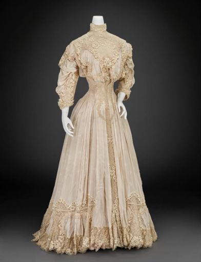 afternoon dress Edwardian Dresses, Antique Dresses, Fashion Timeline, 1900s Fashion, Period Dress, Dress History, Afternoon Dress, Edwardian Dress, 20th Century Fashion