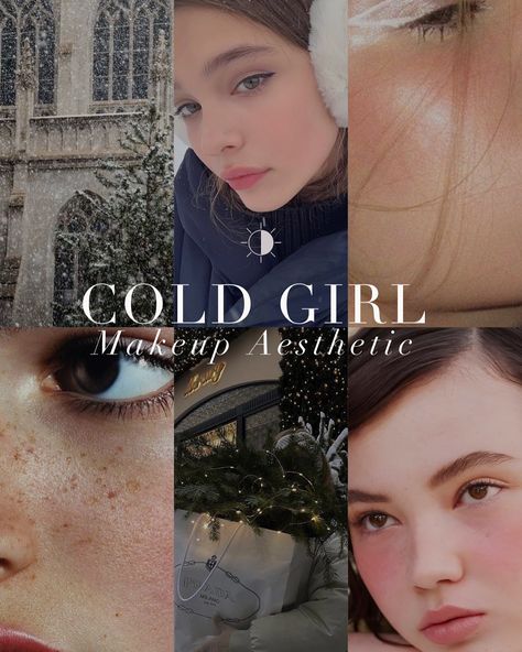 Winter Season Palette, Cold Girl Makeup Aesthetic, Cold Tone Makeup, True Winter Hair, Cold Makeup Look, Girl Makeup Aesthetic, Cold Girl Makeup, Season Palette, True Winter Palette