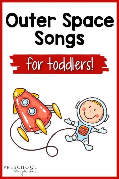 Space Songs For Toddlers, Planet Songs Preschool, Space Fingerplays, Space Theme Curriculum Preschool, Space Songs Preschool, Outer Space For Preschool, Outer Space Activities For Toddlers, Space Lesson Plans For Toddlers, Outer Space Crafts For Toddlers